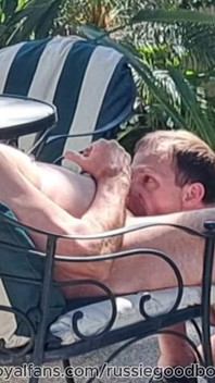 Stepdaddy Jay Taylor Gets Backyard Blowjob