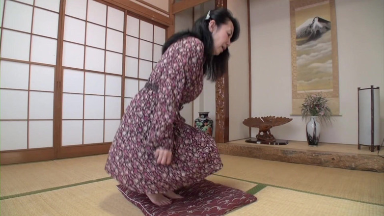 Japan Lust: Busty Japanese granny strips and rides cock