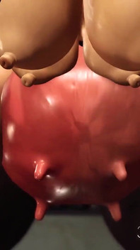 Awek memerah susu yang menakjubkan dengan empat tetek dan udder Graft