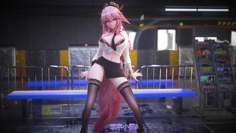 MikuMotion: [mmd] Seragam Wanita Kantor; Rok mini; Lace Thong; Sekretaris