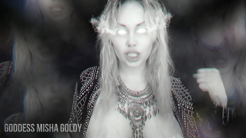 Goddess Misha Goldy: मैं तुम्हारी जीवन शक्ति को पूरी तरह से खाली कर दूंगा! वीर्य निकालो और मुझे खिला दो!