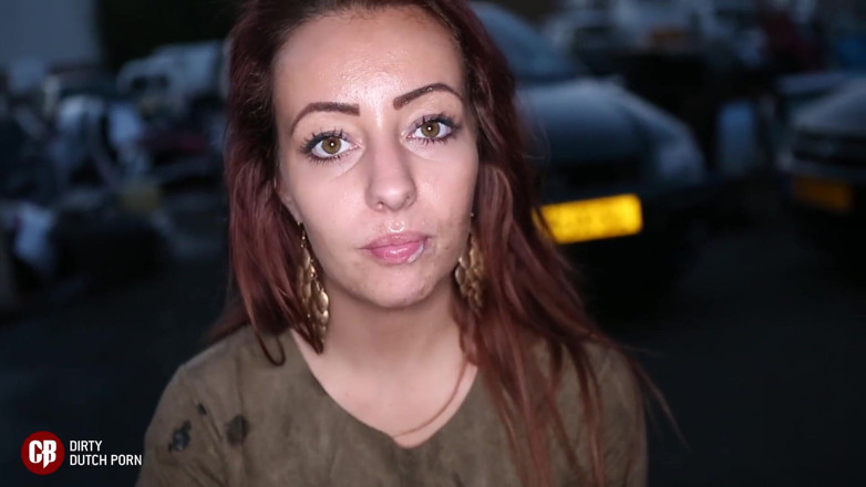 Cumbizz: Holländsk tonåringslut utomhus blowbang och cumswallowe