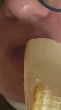 Sensually Eating a Banana