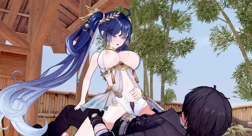 Tomu aisuman: [wuthering Waves] Inuo X Rover: Steamy Hot Spring Sex Amidst...