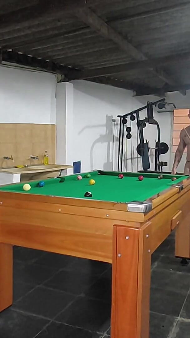Playing Naked Pool with My Boyfriend and My Father-in-law (Bad Melli)