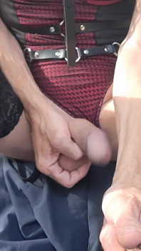 Exhib in the Wood Big Cock Cockring