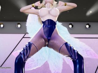 3D-Hentai Games: [MMD] Chung Ha - Play kda Ahri sexy striptease league of...