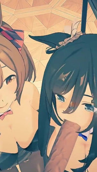 Uma Musume - Eishin Flash and Smart Falcon Bunnysuits Sex - 3D Hentai Animations
