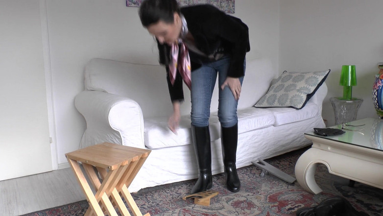 Lady Victoria Valente: Boot Change and Smelling Black Socks POV, Lady Victoria Valente