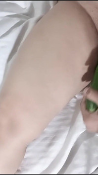 Amateur Desi Pussy Play with Cucumber: Oiled Fingering & Riding Insertion