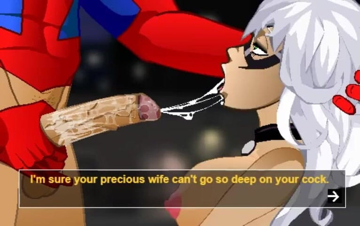 LoveSkySan69Real: Spiderman Black Cat Felatio Gameplay by Loveskysan