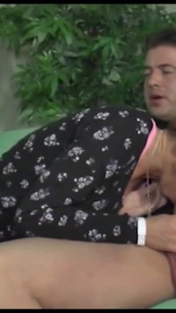 Blonde milf fucking big dick sucking