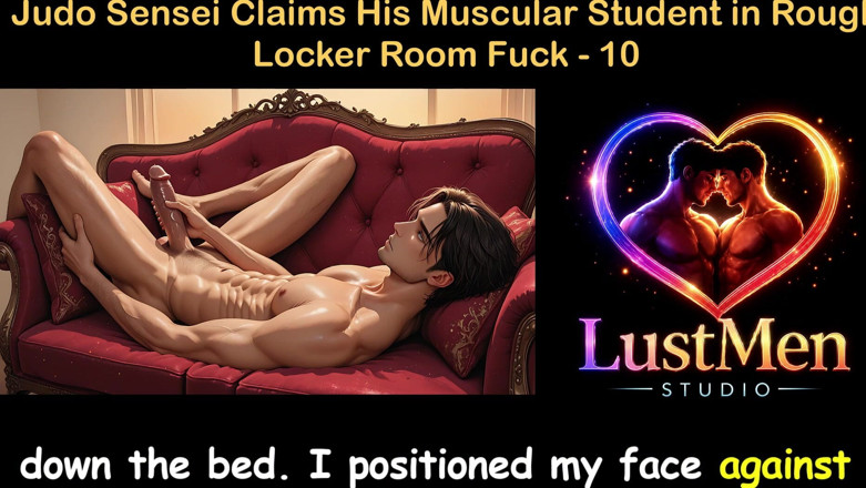 LustMen: Gay audio sexuální příběh - Judo Sensei si nárokuje svého svalnatého...