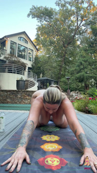 Naked Yoga Oil Rub in My Faphouse Robe