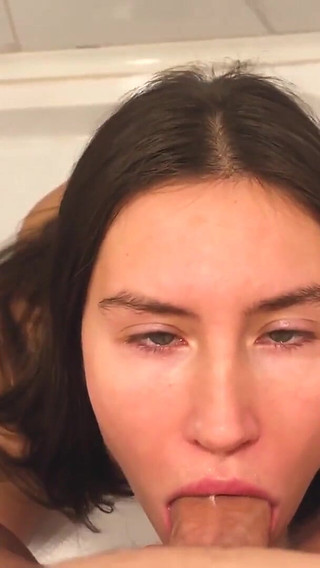 Thumbnail of Submissive Deepthroat in Shower