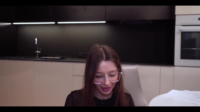 Julie Jess: Nerdy teen stiefschwester bekommt eine gesichtsbesamung statt der hausaufgaben-Hilfe