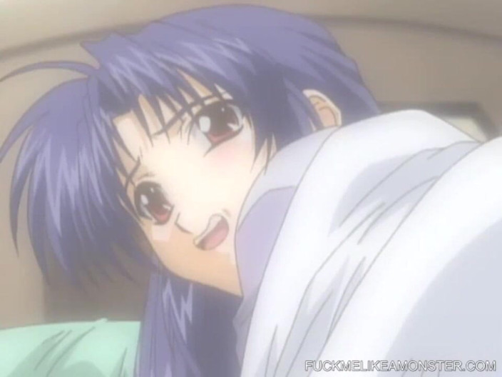 Fuck Me Like a Monster: Hentai cartoon romantic couple enjoys hardcore sex
