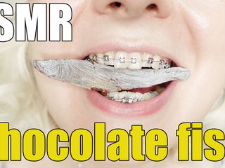 Arya Grander: 歯列矯正食品フェチチョコレートで食べる