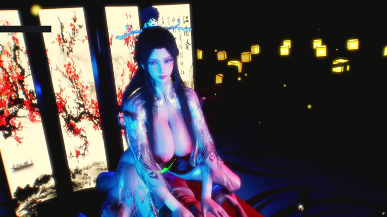 X Hentai: 가상 유혹 디바 : 모션의 곡선 - 3D 애니메이션 헨타이