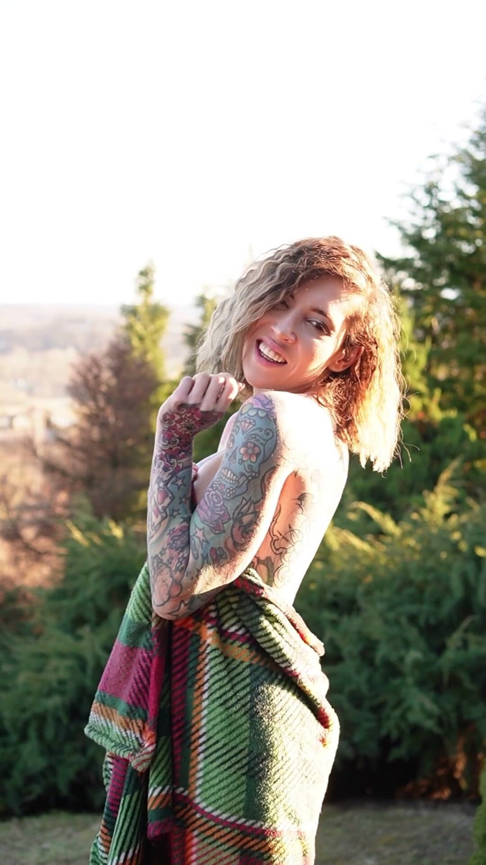 Roxy Rain: The Forest Sees Me Naked, Only Towel Keeps the Secret