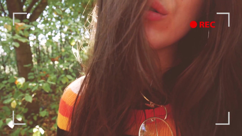 Madelaine Rousset: Outdoor - Hipster GF Gets off in the Woods.