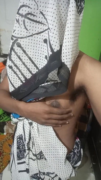Indian Boy Wearing a Saree...