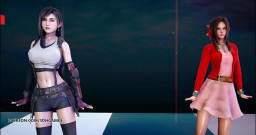 3D-Hentai Games: ベリー良い - まろやか、ティファロックハートエアリス、セクシーなストリップショーファイナルファンタジー7リメイクff7