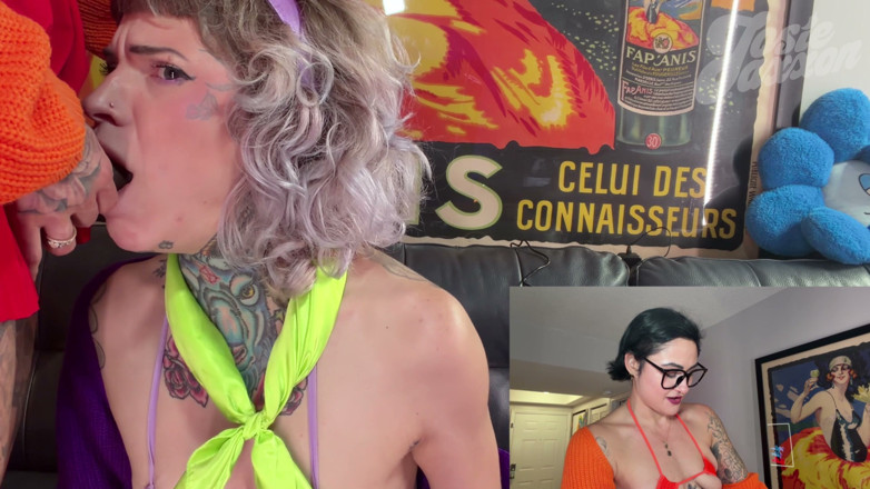Josie Jaxxon: Cosplay, grosse bite noire, gode ceinture : Velma Doms Daphné