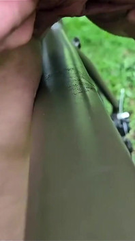 On the Bicycle Bouncing Boobs and Rubbing My Big Clit with Fun