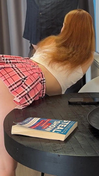 Cum Play After Slow Teasing and Edging Handjob in a Short Uniform Miniskirt to Get More Precum Before the Big Cum Load Release