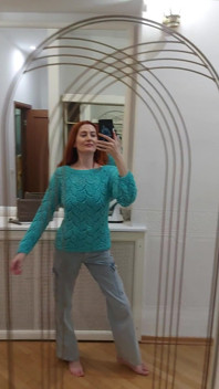 I Knitted Myself a Top and a Sweater, Bragging 3
