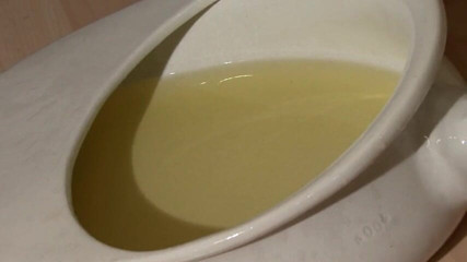 Femdom Austria: Naping blonde pissing in the bowl in her room