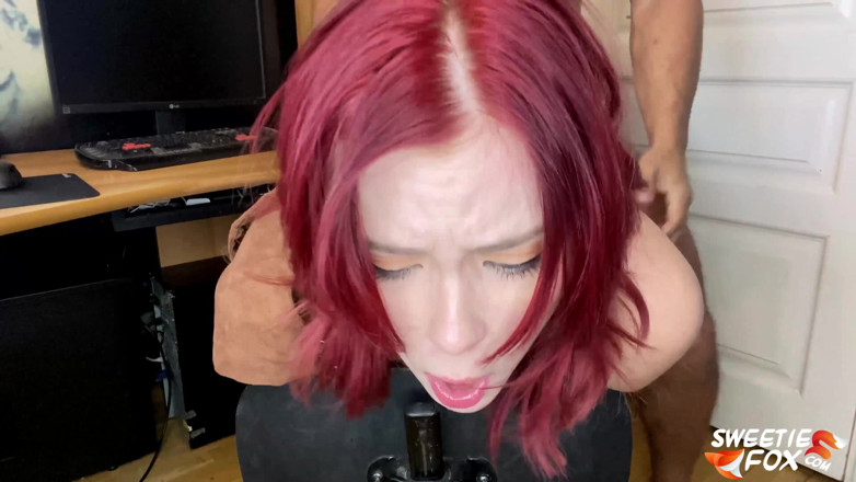 Sweetie Fox: Man hard doggy fuck and facefuck babe with big ass -...