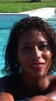 Priska Farel: Priska Farel Plays the Cat by the Pool. This Is so Cute