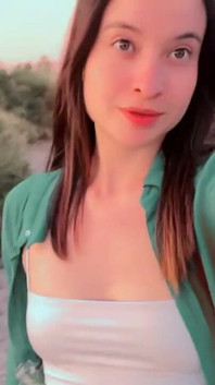 It's Just Me Walking in the Middle of a Beautiful Sunset and Nature