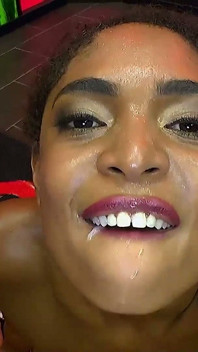 Hot Black Slut Gets Her Face Covered by the Ggg Crew