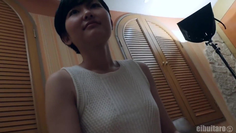 Sky Angel: Hairy Asian girl fucked in POV and creampied on the...
