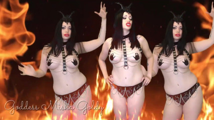 Goddess Misha Goldy: ¡Consigue tu último orgasmo y ponte a buscar a tu demonio!...
