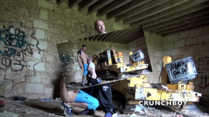 Sneaker gay: Sneaker subission for 2 badboys in exhib witgh feet domination