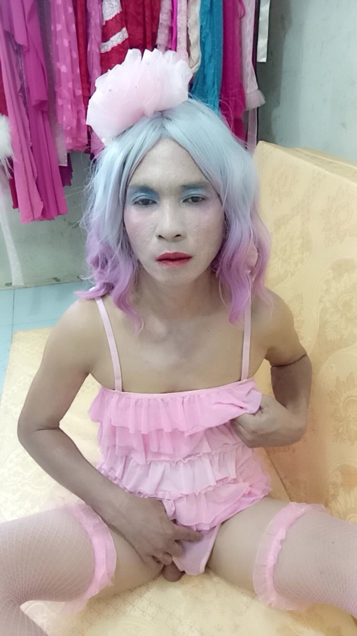 nguyen dang thien tri: Oanh Le Transgender na sobě sexy porno oblečení hraní anál...