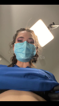 POV Dental Exam Blue Scrubs to Topless