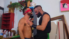 Charlie Ferreira: Blindfolded Toyboy - Charlie Ferreira Gets Punished by Bearded Master