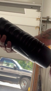 Cumshot in Front of Open Door