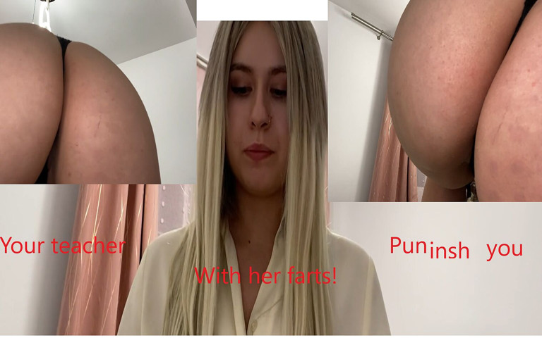 Nipsandstrips Teacher Punish Naughty Student with Her Farts (Nips And Strips)