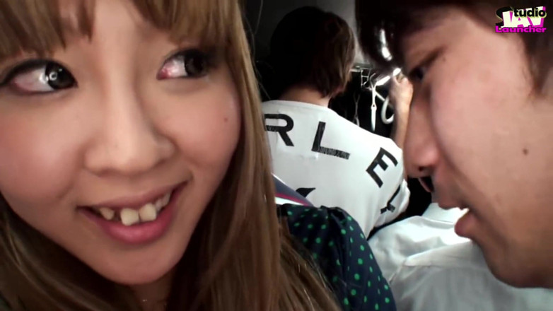 Studio JAV Launcher: Crowded Bus Tension, Young Wife Stays Still as a Risky...