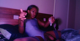 AJ180: Purple Dream spandex Špatná holka Boule Výstřik Miluji spandex.