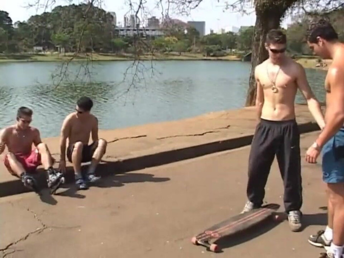 Gay X: Beautiful gays lick each other..