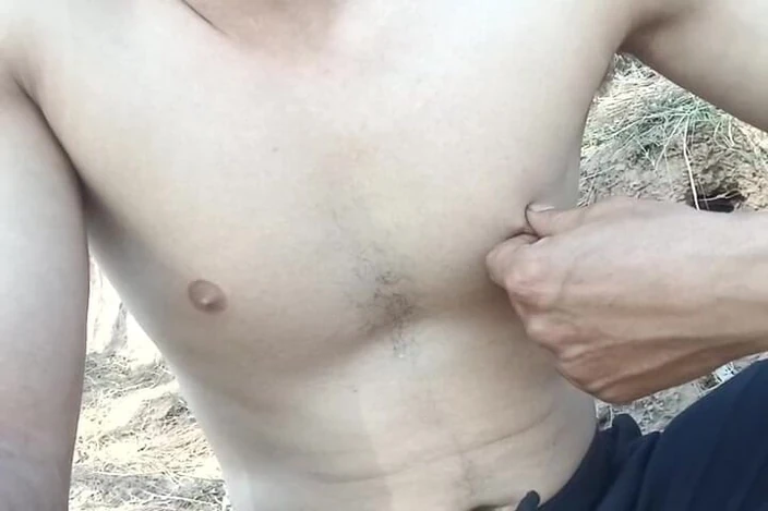 Gangbang straight: Playing with His Cused Cream