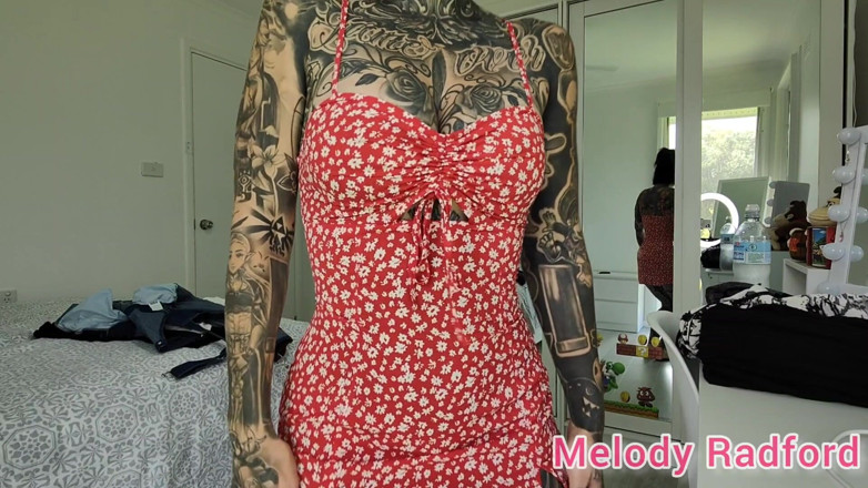 Melody Radford: 干净的黑色内衣和健身紧身衣试穿梅洛迪拉德福德 onlyfans