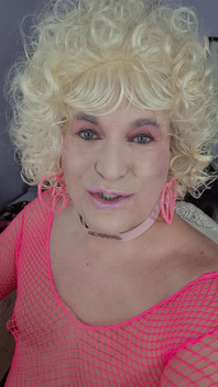 Kissing a Blonde Transvestite?